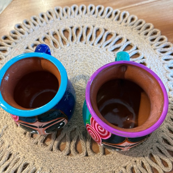 Colorful Hand-Painted Ceramic Cups - Picture 5 of 9